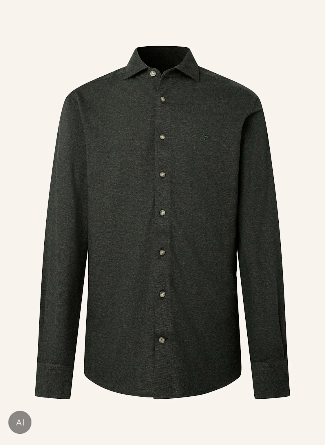 HACKETT LONDON Freizeithemd MELANGE JERSEY PIQUE