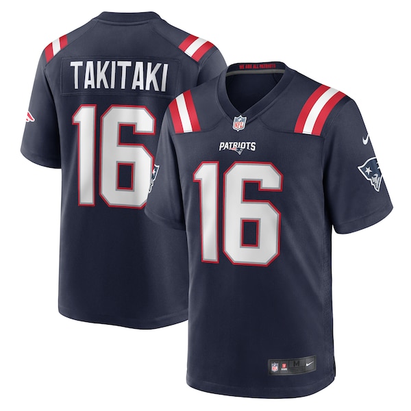 Sione Takitaki New England Patriots Nike  Game Jersey -  Navy