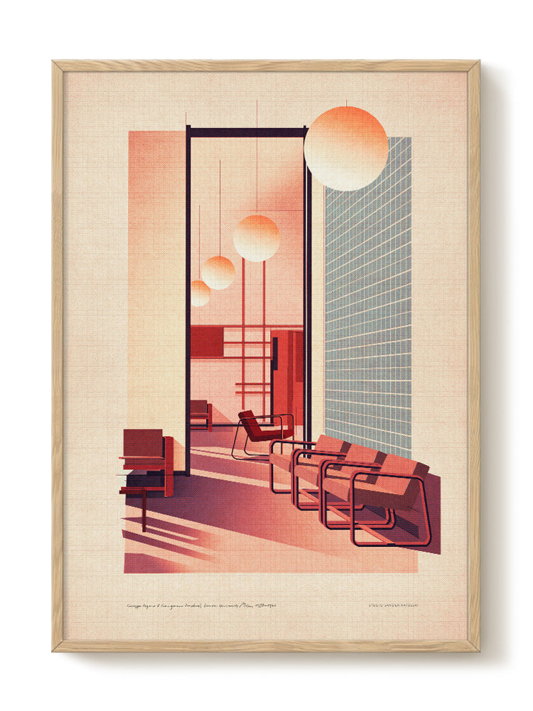 Sander Patelski - Bocconi University Milan 1937–1942 - PSTR studio Kunst Poster