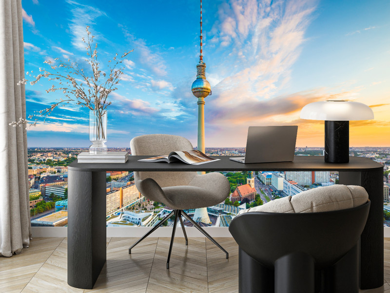 Fototapeta Wieża telewizyjna w Berlinie 100x70cm