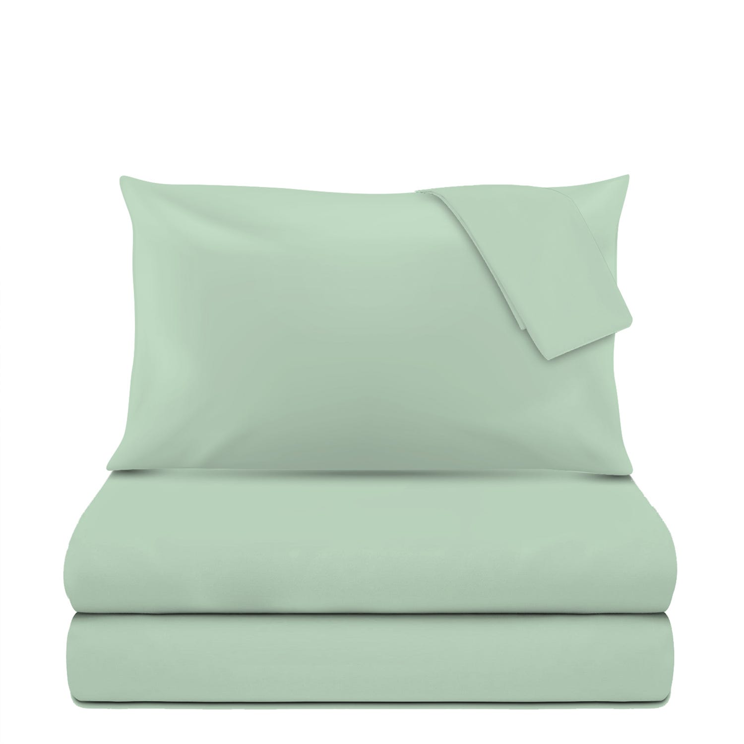 Completo matrimoniale cotone verde chiaro