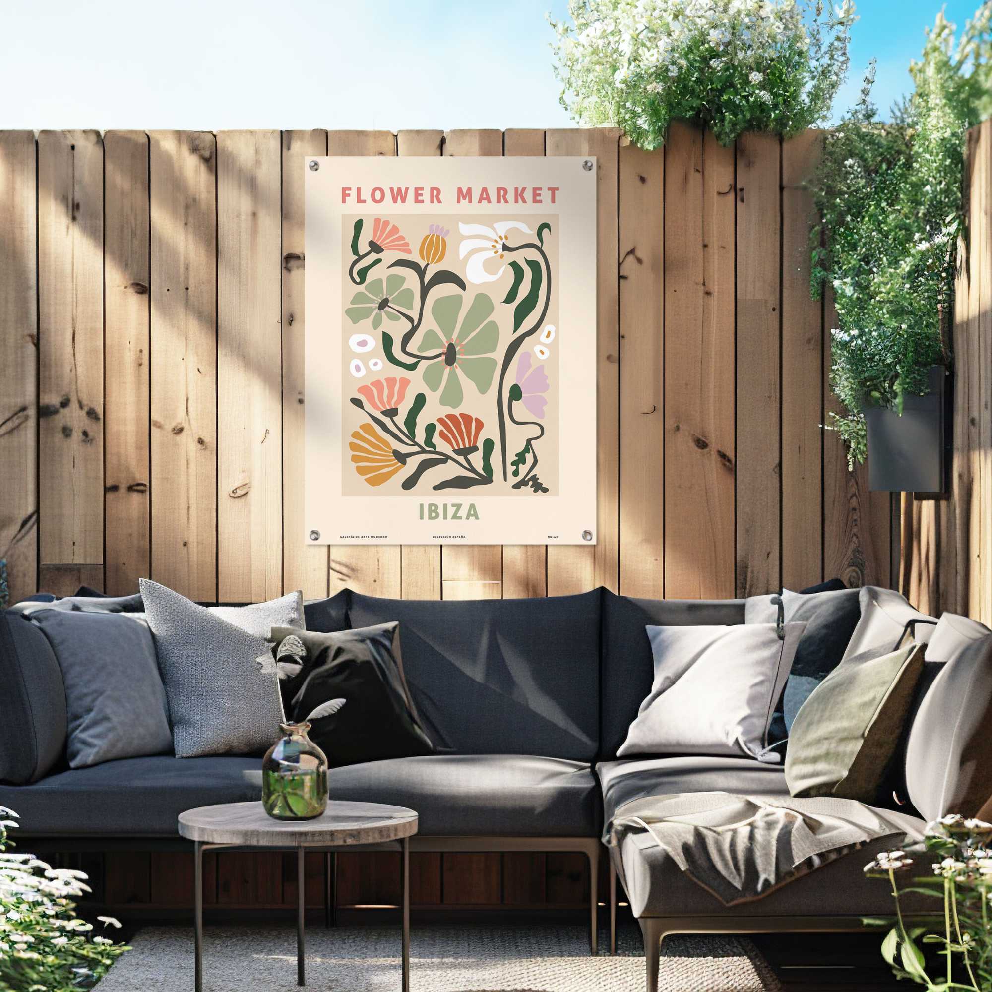 Reinders - Ibiza Flower Market Botanic - Tuinposter 80x60cm