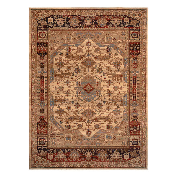 Dywan wełniany KESHAN Frędzle, Ornament, orientalny 80x145 cm