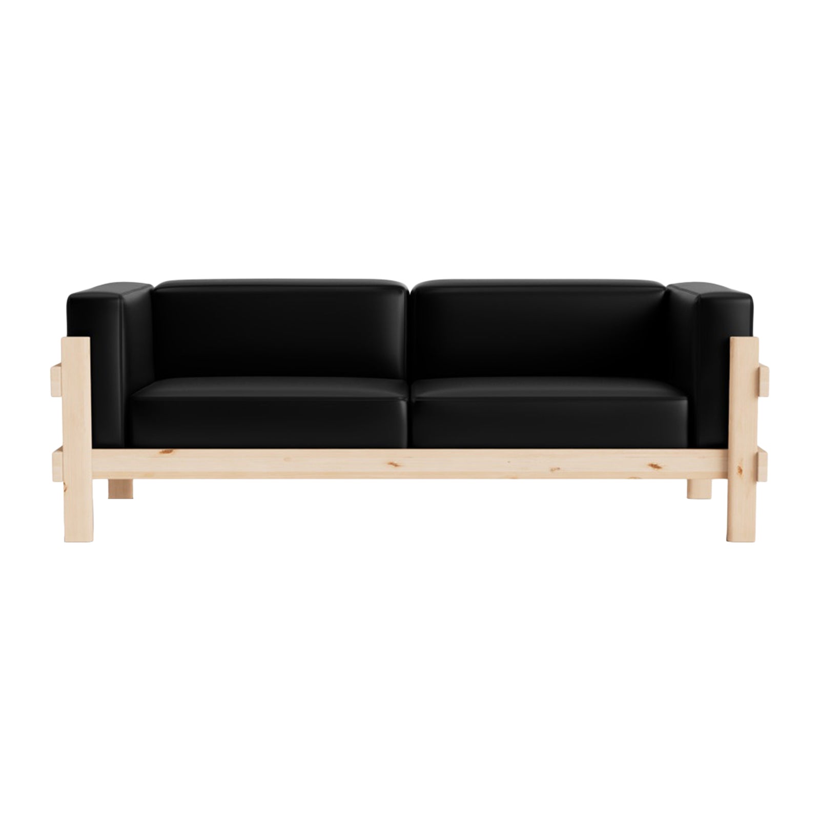 Normann Copenhagen Kube 3-zitsbank - Zwart / Beige