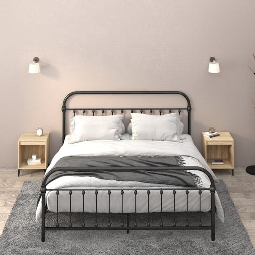 NNEVL Bedside Cabinets 2 pcs Sonoma Oak 40x35x50 cm