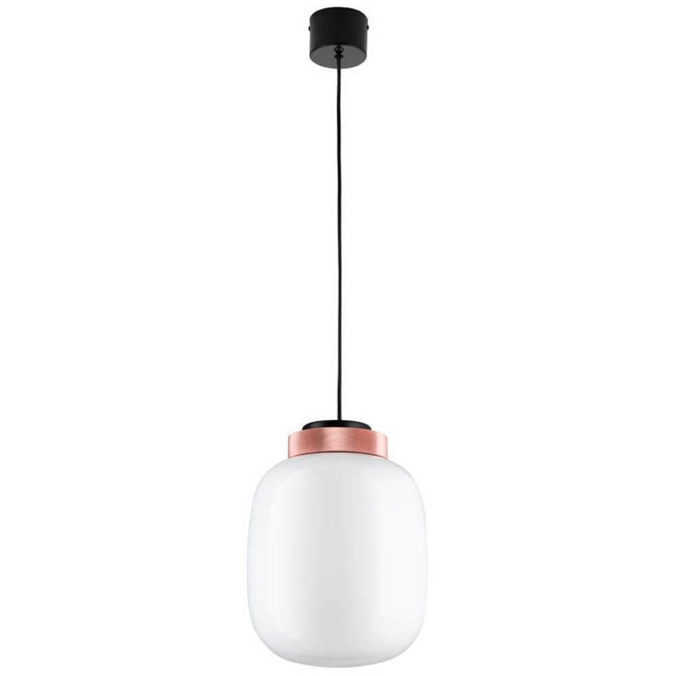 LAMPA WISZĄCA LED 25 cm biało-miedziana BOOM
