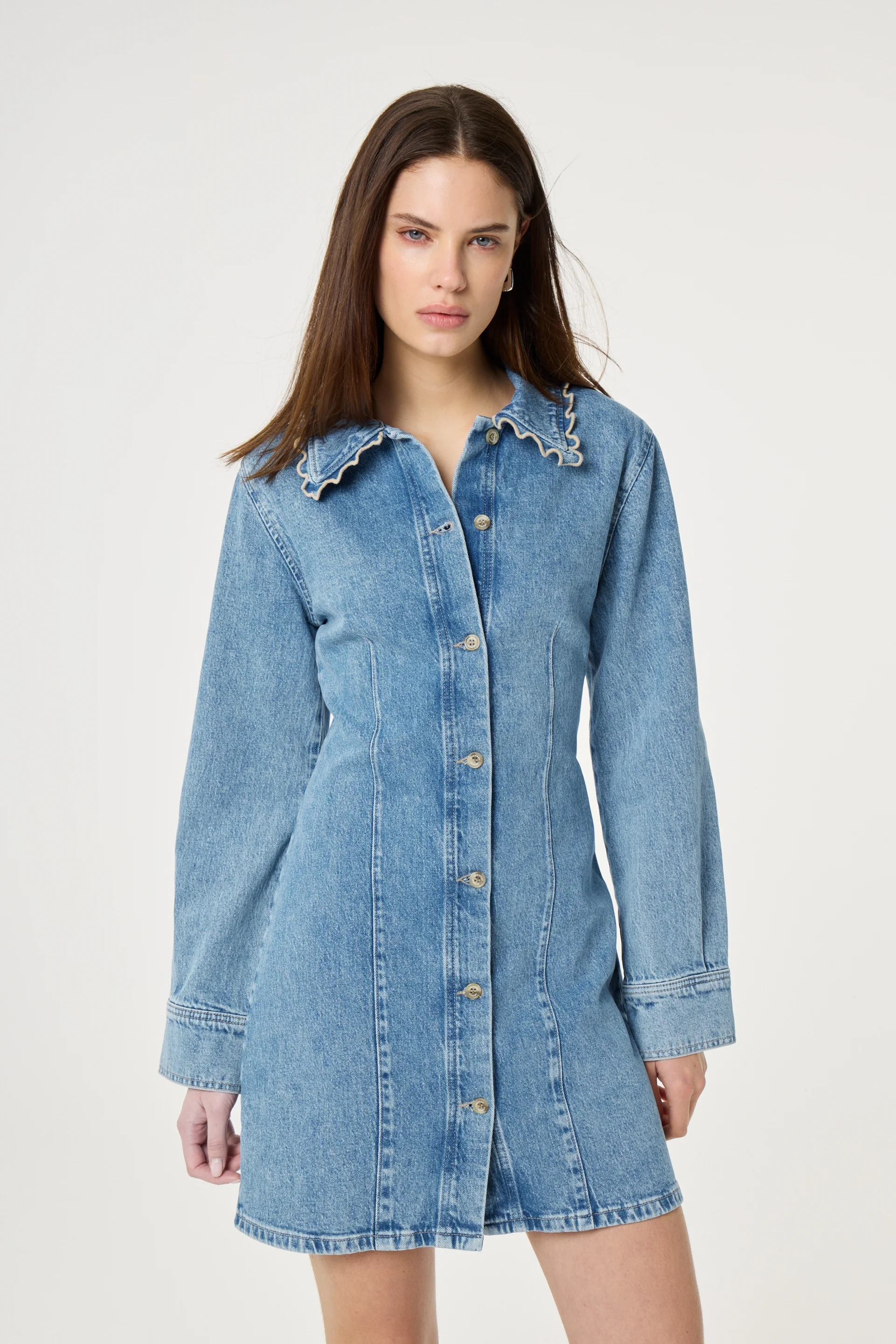 Ina Dress | Mid Blue