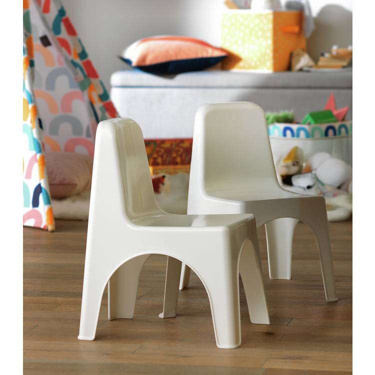 Bica Pair of Kids Plastic Chairs - White
