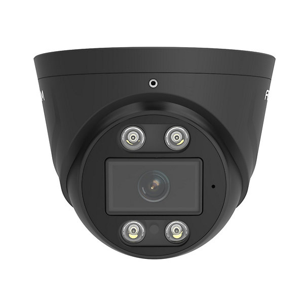 Caméra dôme IP extérieure PoE 8 MP avec spots lumineux et sirène - Foscam T8EP Noir