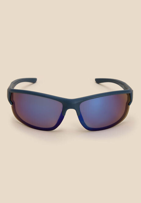 Mens Blue Polarised Sport Sunglasses