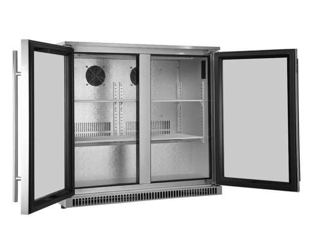 Ziegler & Brown Outdoor Bar Fridge - 2 Door Triple Glazed