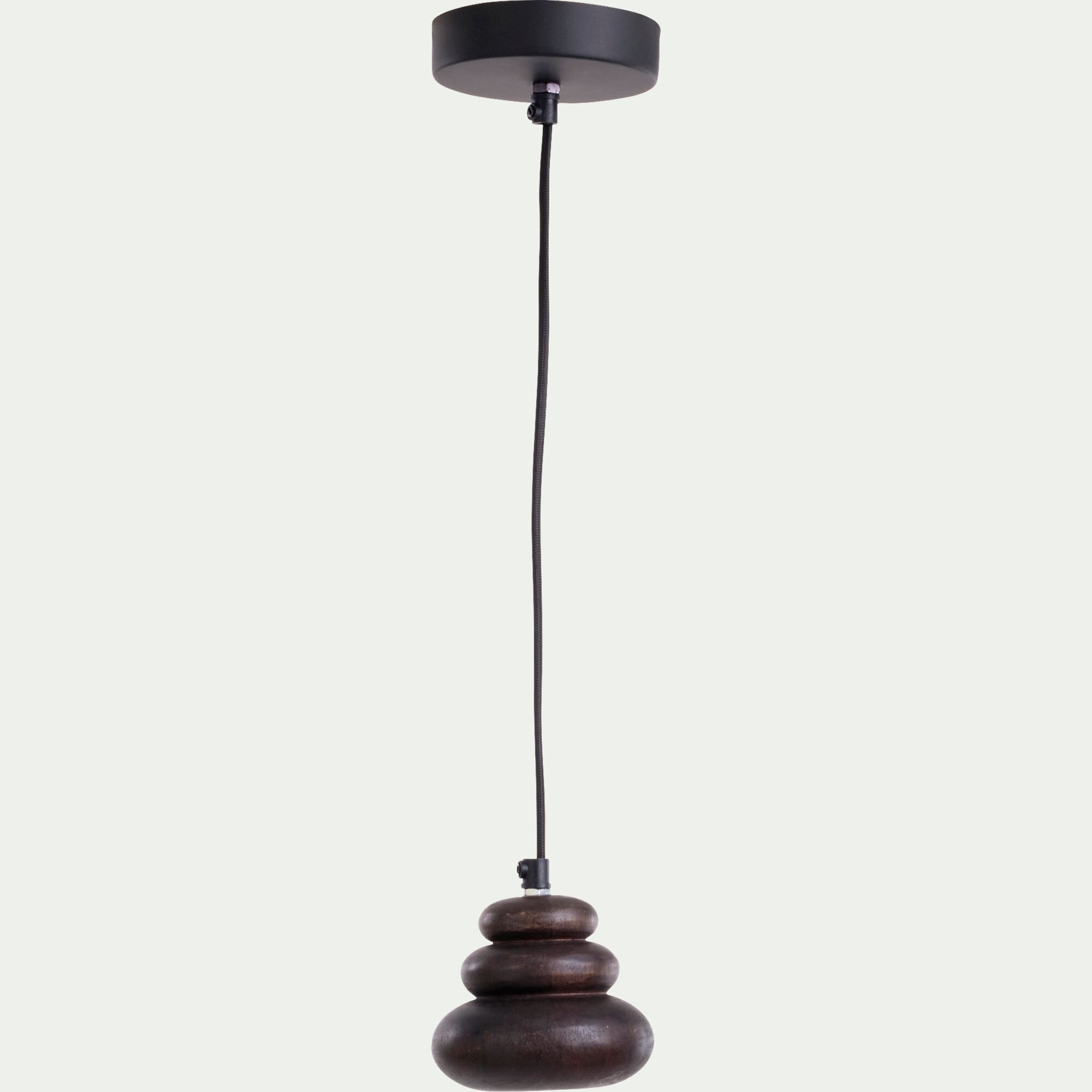 SONYA - Suspension électrifiée en manguier H10cm - naturel
