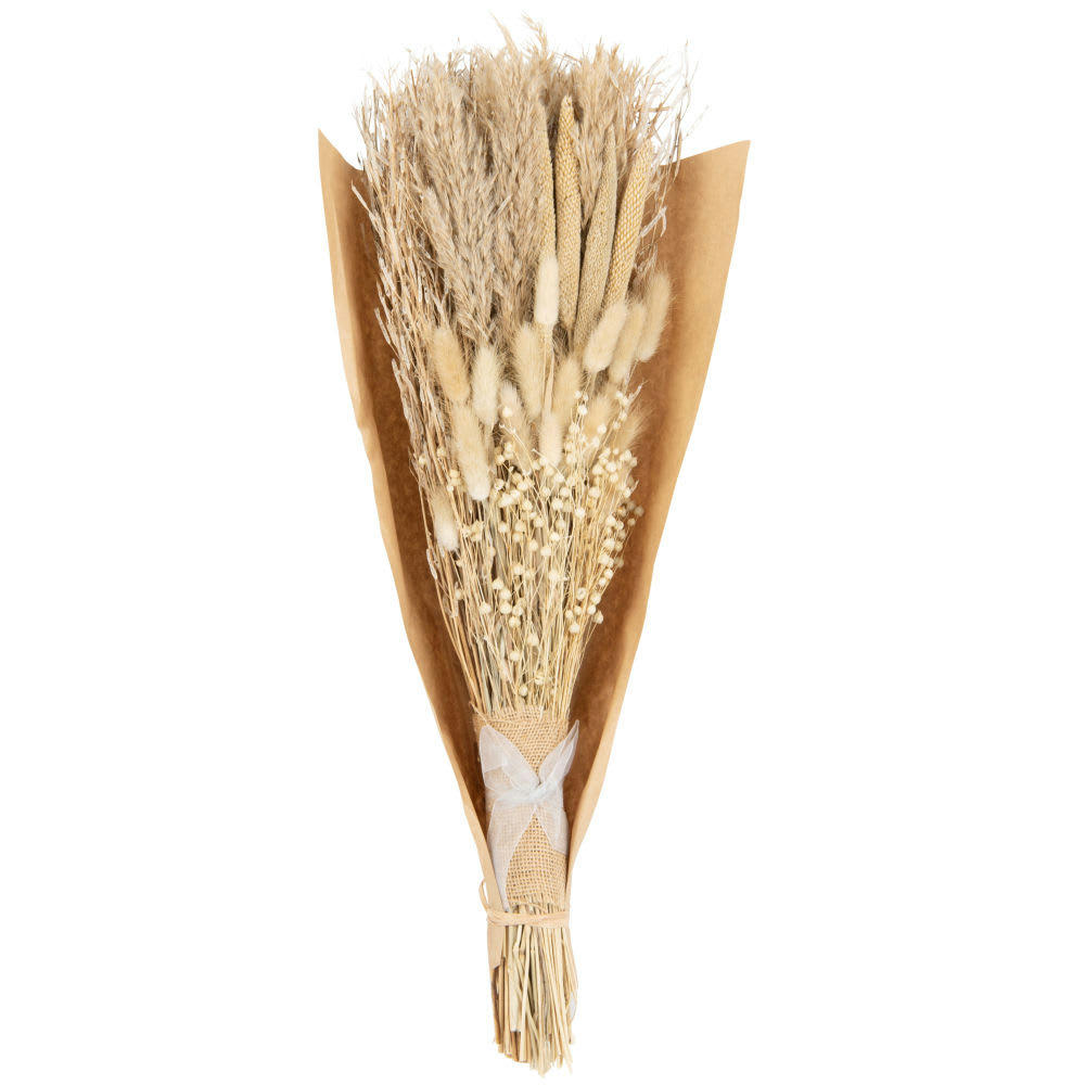 PAMPA - Bouquet de fleurs séchées beiges
