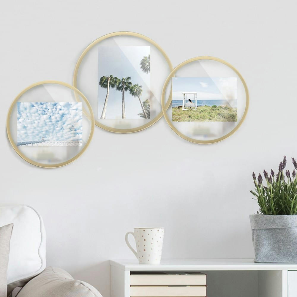 INFINITY - Cadre photo infinity xl métal doré