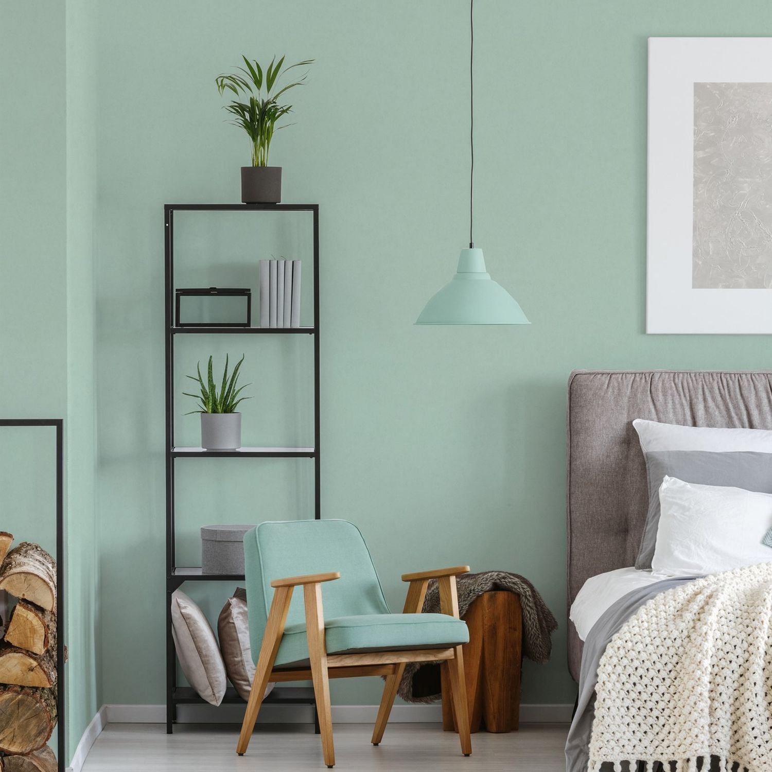 Livingwalls behang effen turquoise - 53 cm x 10.05 m - AS-393306
