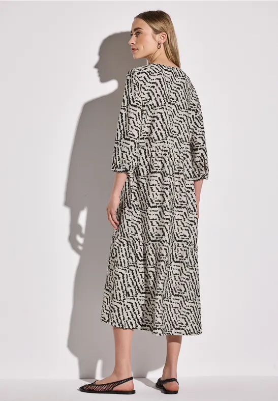 Tunika-Kleid mit Volants