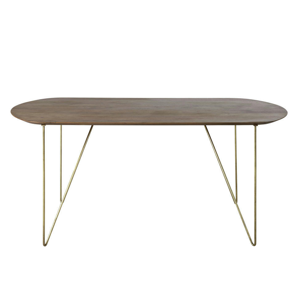 Mayfair - Table à manger ovale en acacia 6 personnes L175