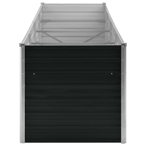 NNEVL Garden Raised Bed Anthracite 320x80x77 cm Galvanised Steel