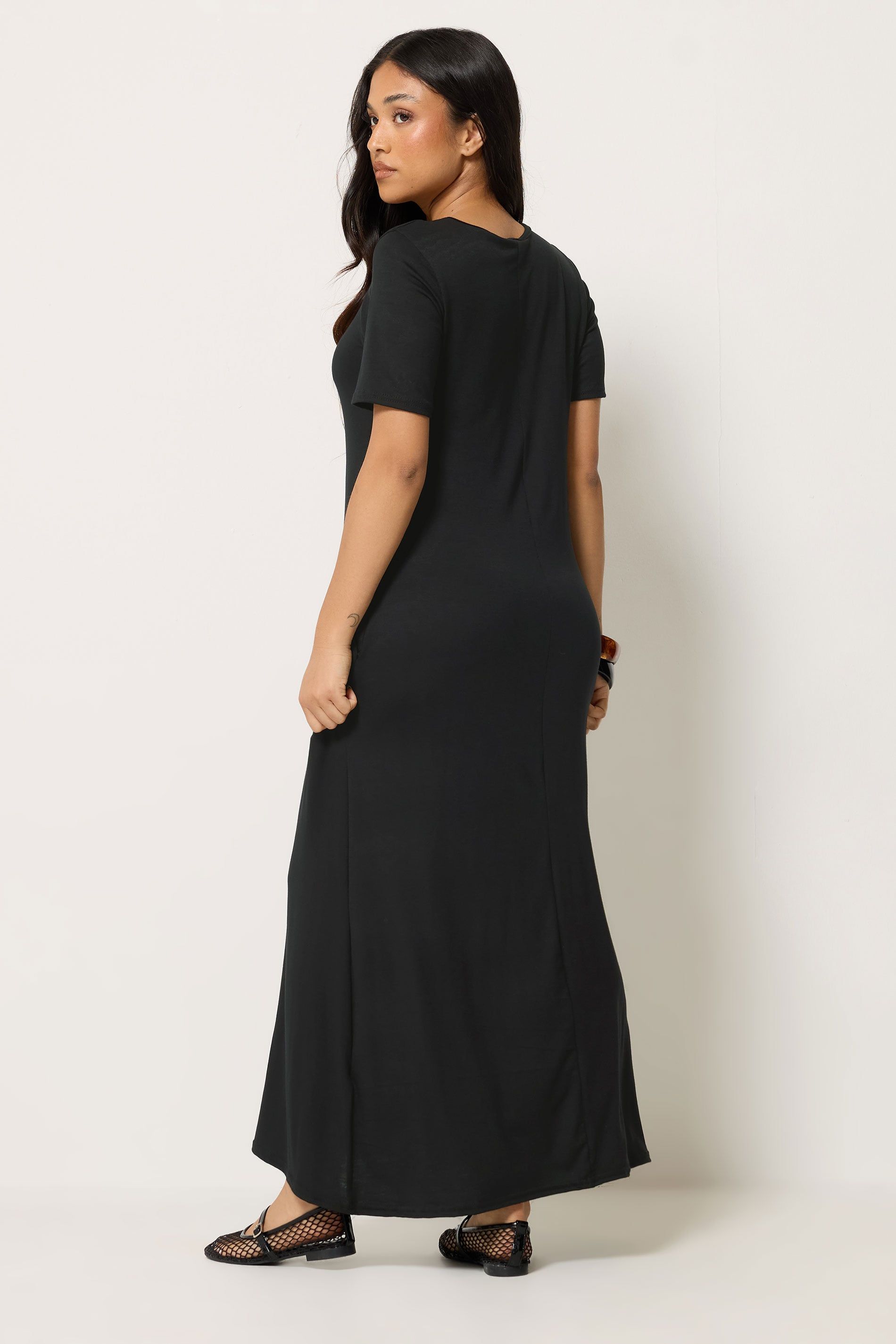 PixieGirl Petite Short Sleeve T-Shirt Maxi Dress