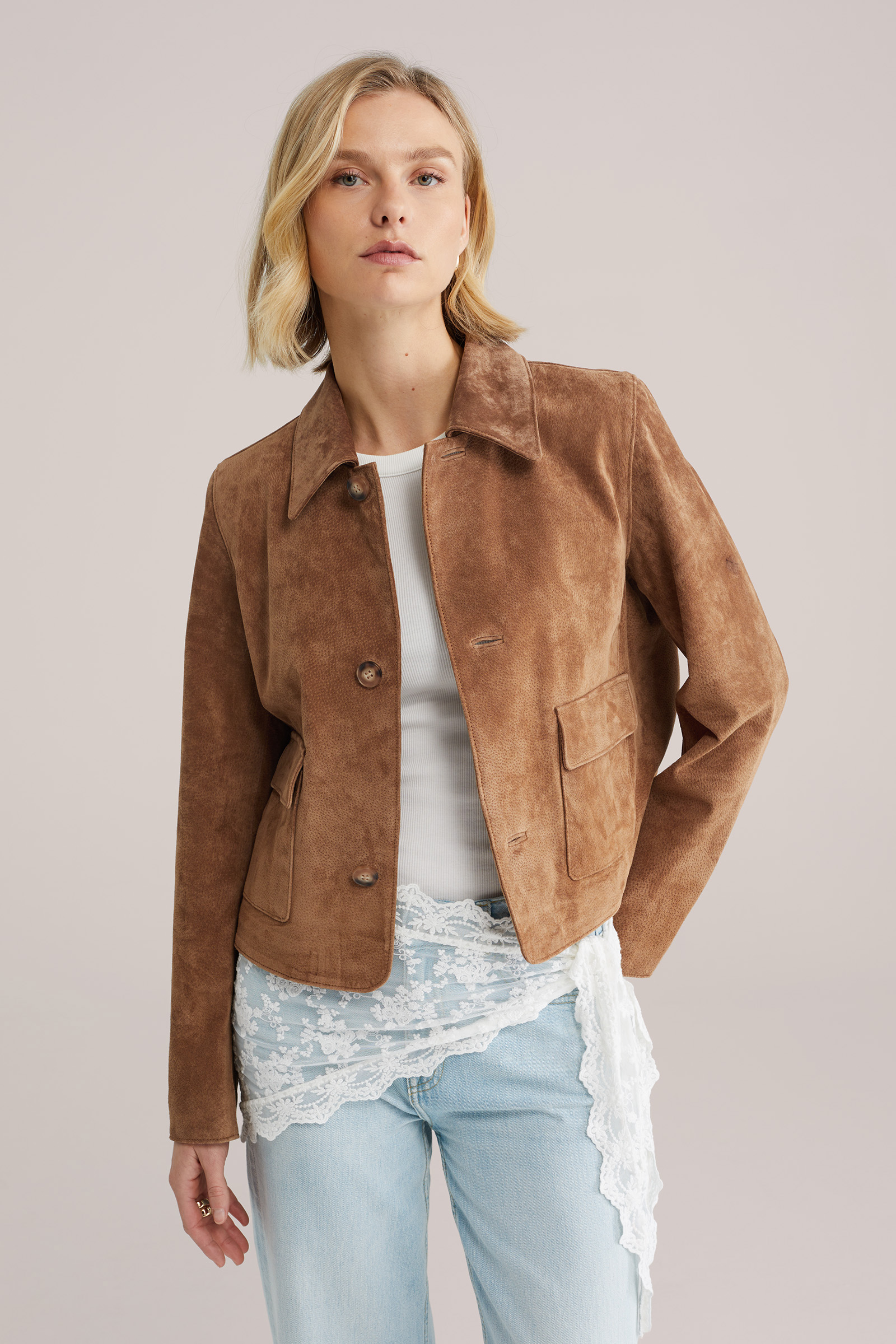 Dames premium jack van su&egrave;de