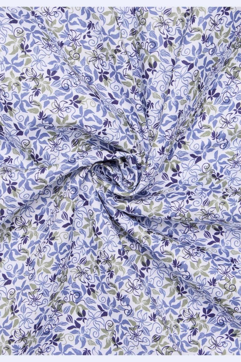 ETERNA Modern Fit Hemd blau, Bedruckt