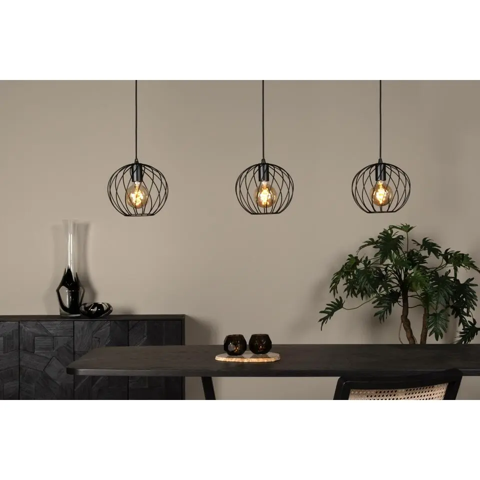 Lucide DANZA Hanglamp - Zwart