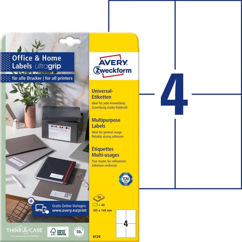 Etiketten 10er-Set Universal