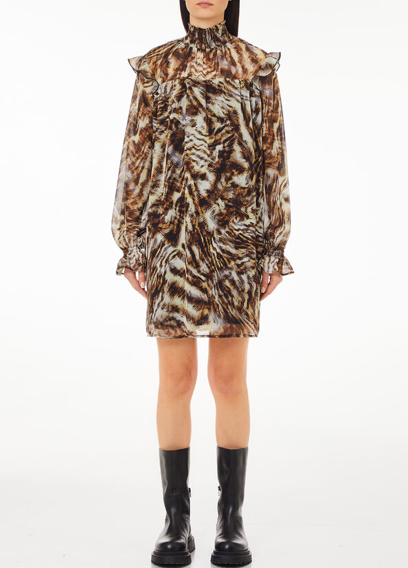 Abito con stampa animalier