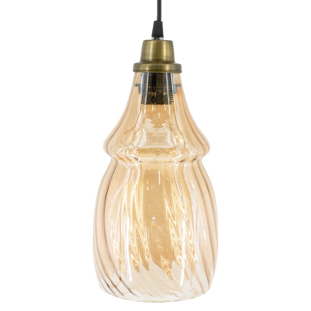 Hanglamp Eetkamer Woonkamer Slaapkamer - Vintage - Goud - 16 cm