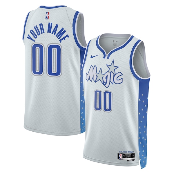 Orlando Magic Nike Unisex 2025/26 City Edition Swingman Custom Jersey - Silver