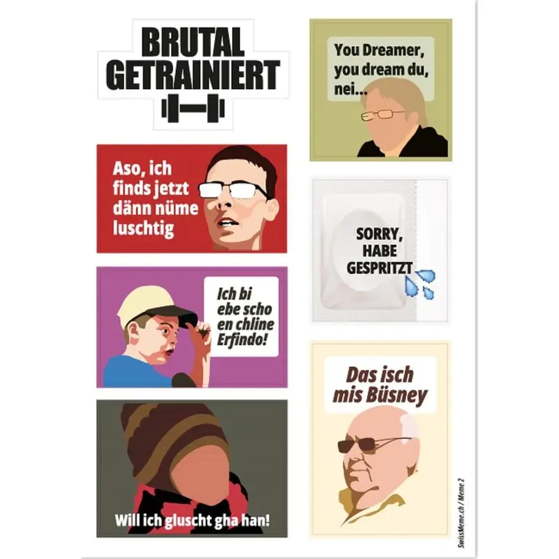 Sticker 4er-Set Meme 2