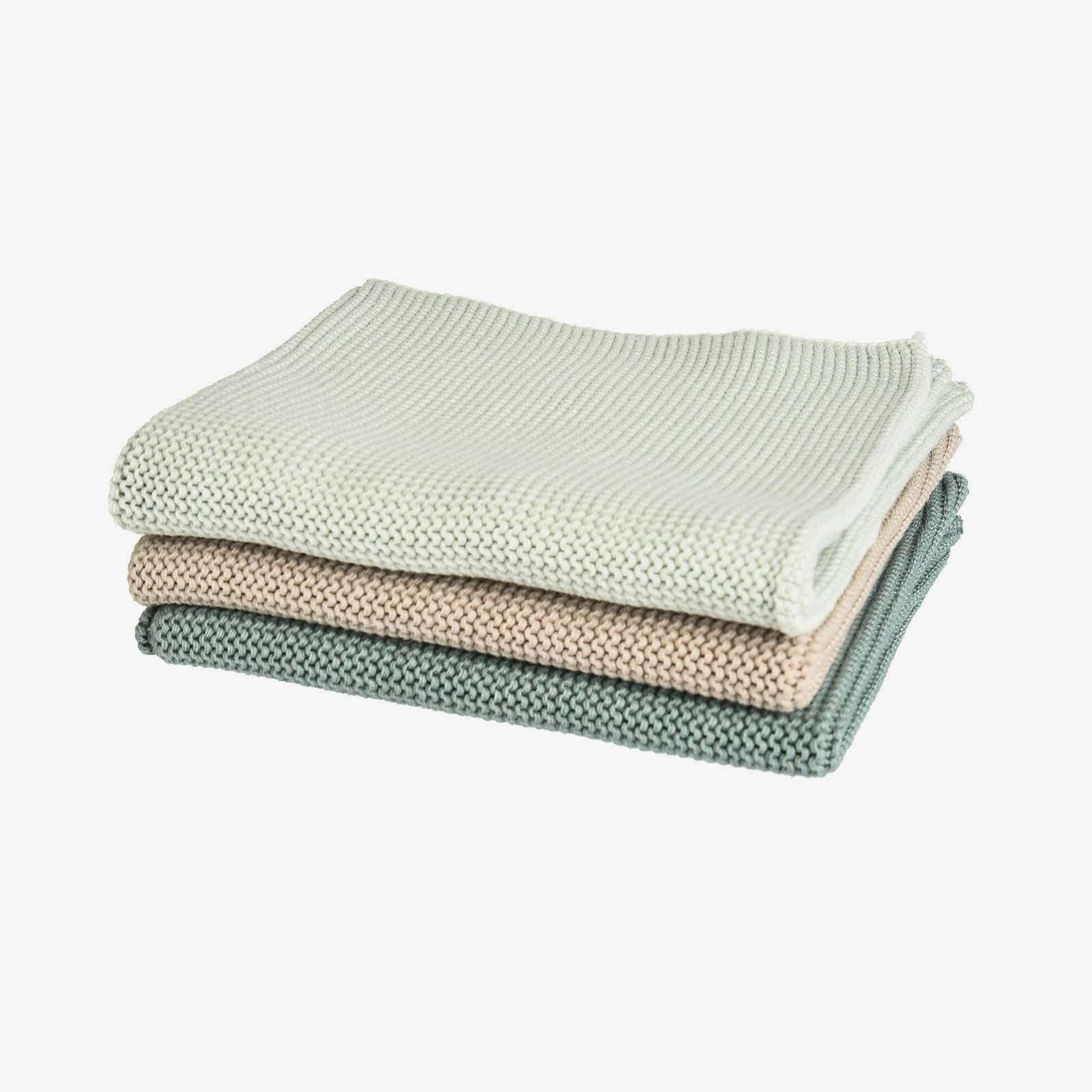 Spültuch-Set Grün,L 280 x B 280 mm, 3 -tlg.