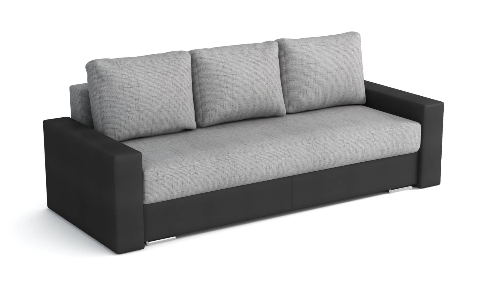 Sofa z funkcją spania Klass Czarny/Srebrny