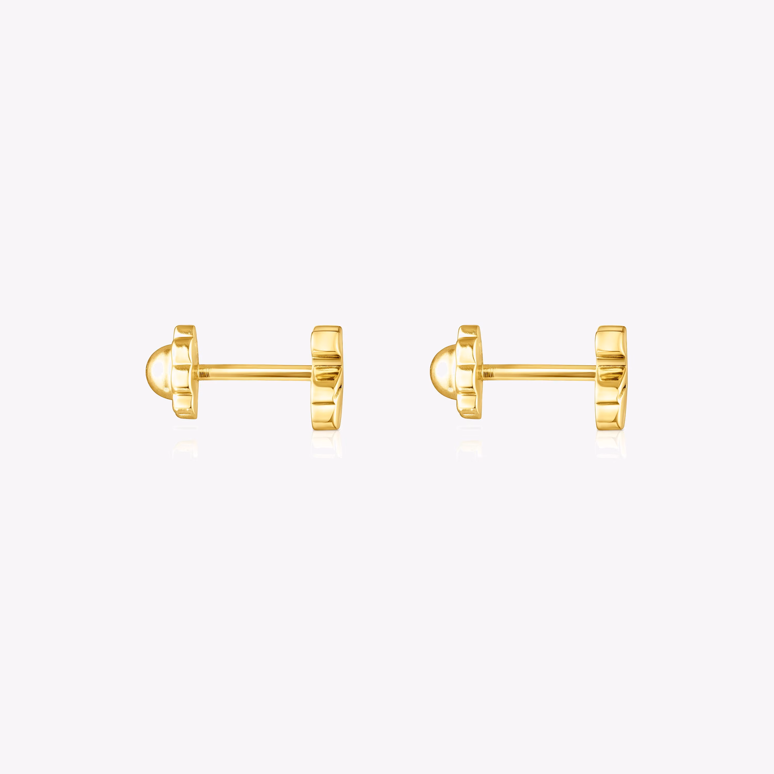 Pendientes de oro amarillo Puppies