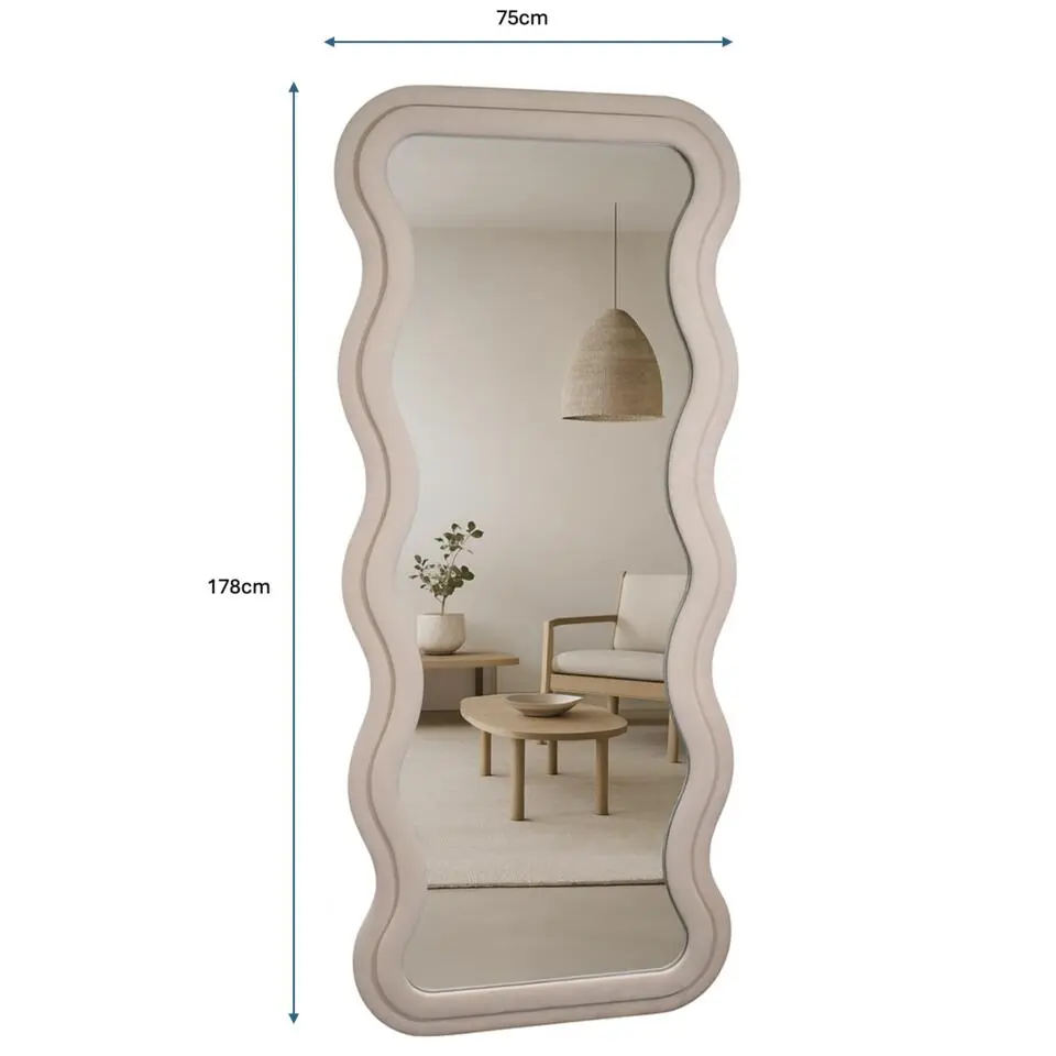 Wavy mirror XL 178x75cm