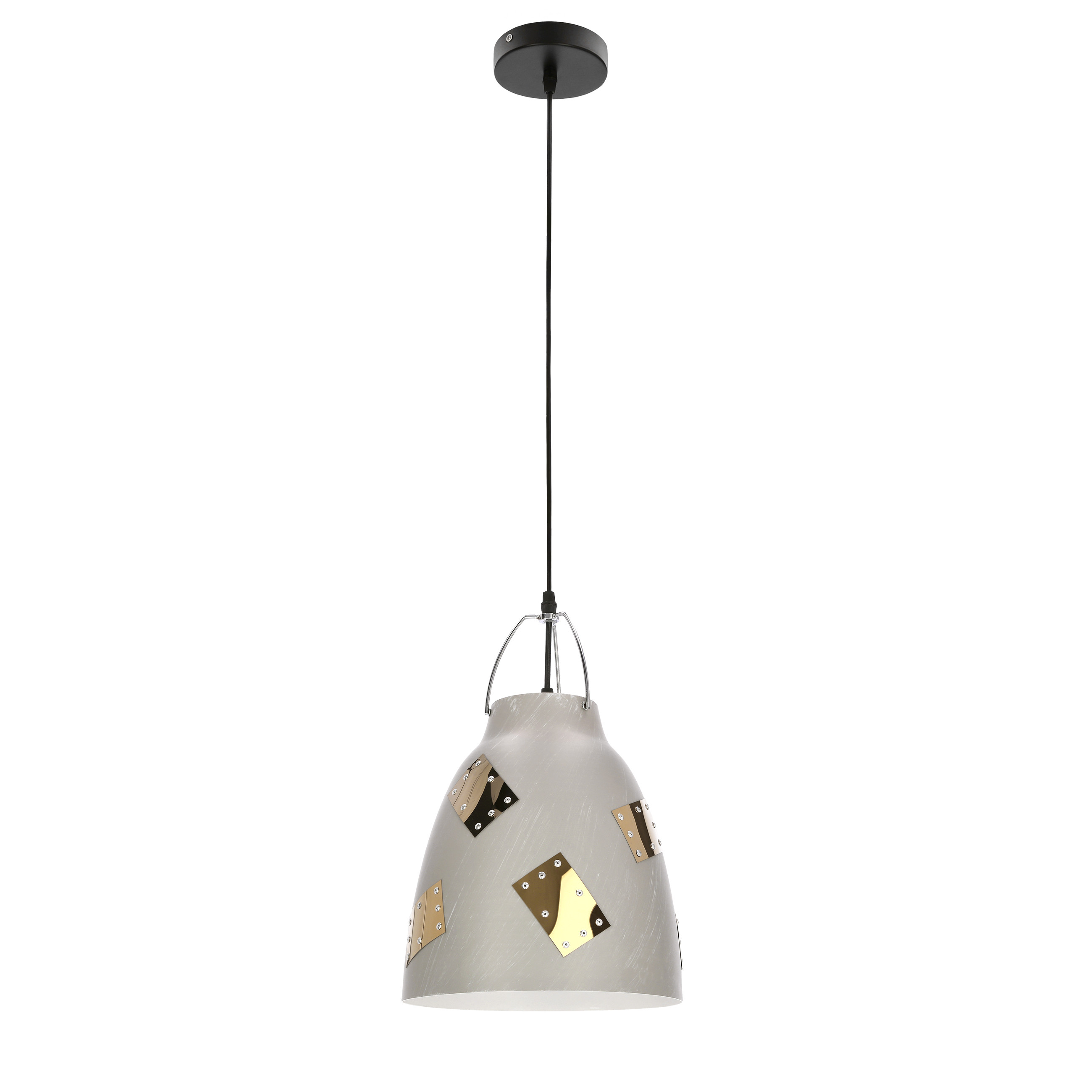 Lampa wisząca czarno-szara PATCH 1xE27x60W wym: 135x25x25 cm Candellux