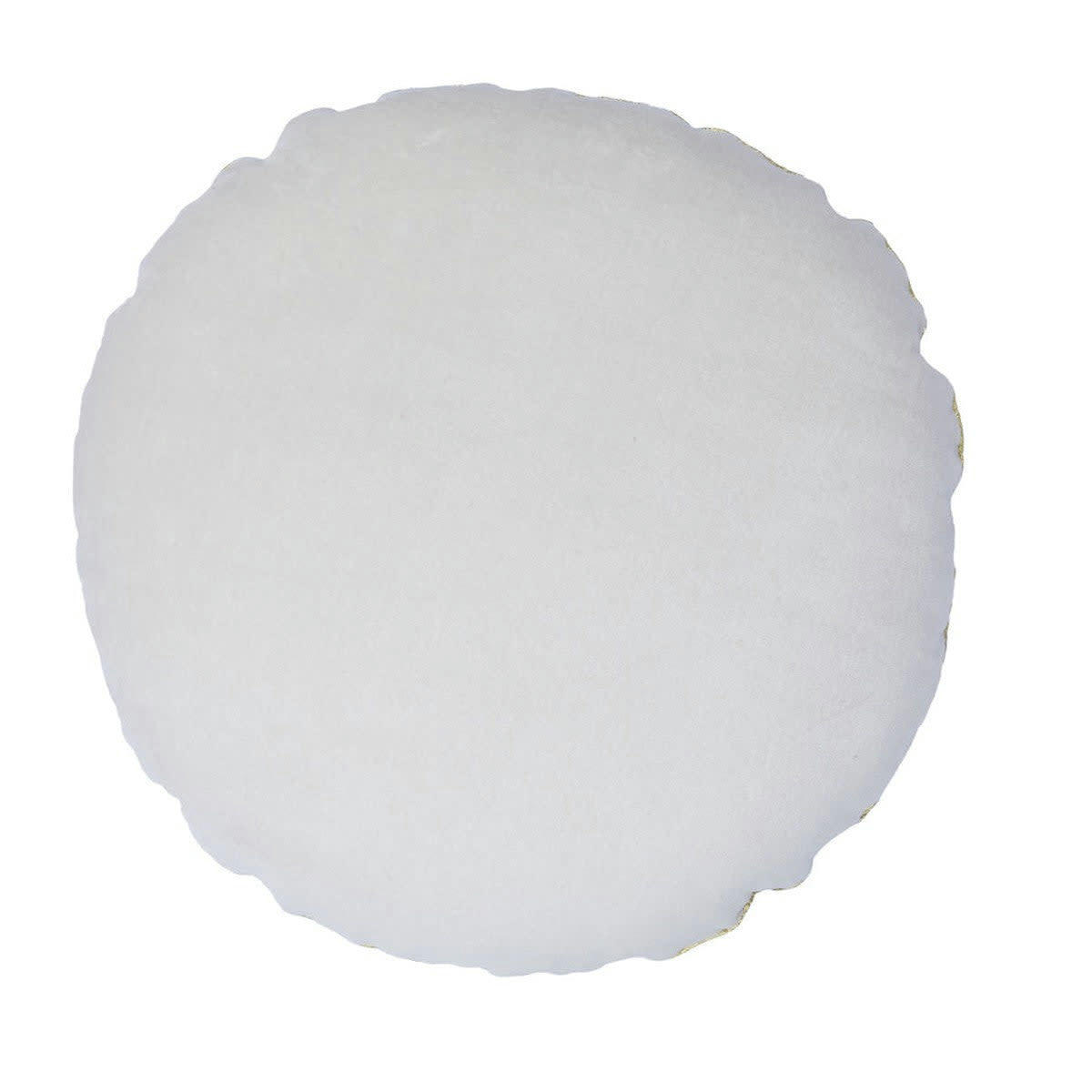 BONBON - Coussin velours de coton  43cm Ø grège