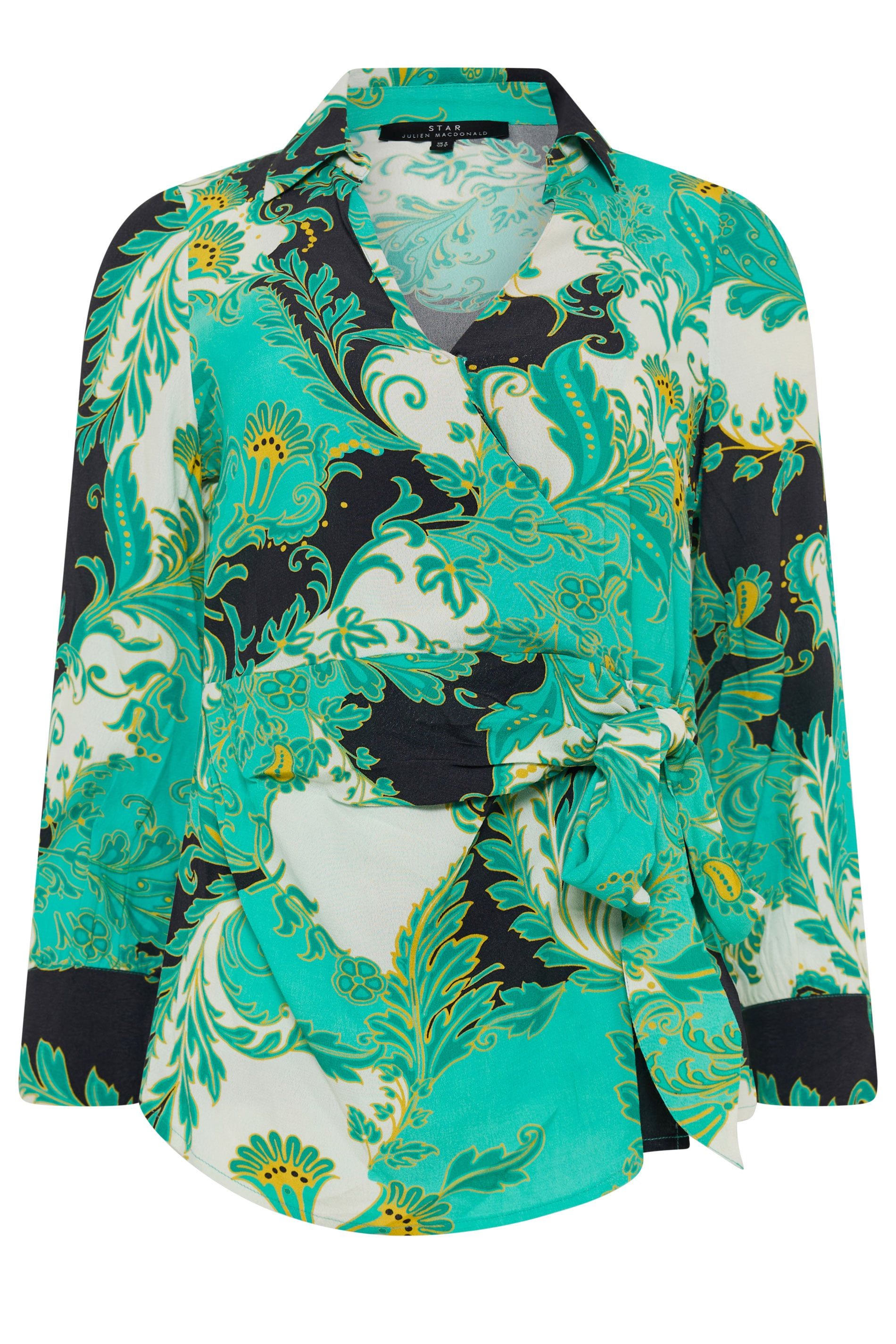 Star by Julien Macdonald Printed Wrap Blouse