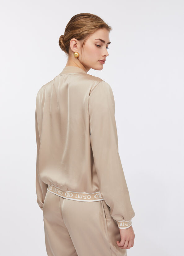 Bomber in raso