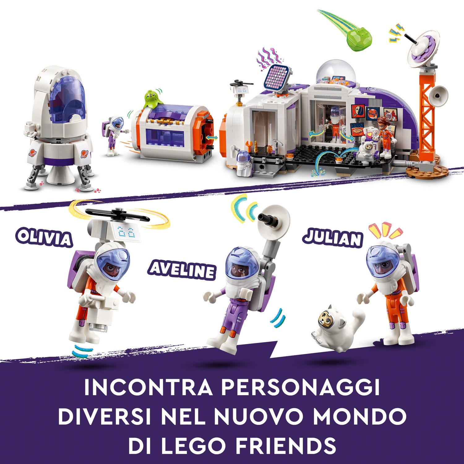 Base spaziale su Marte con razzo Lego Friends