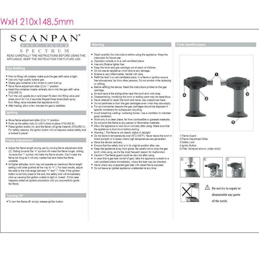 Scanpan Spectrum Chef Torch - Black