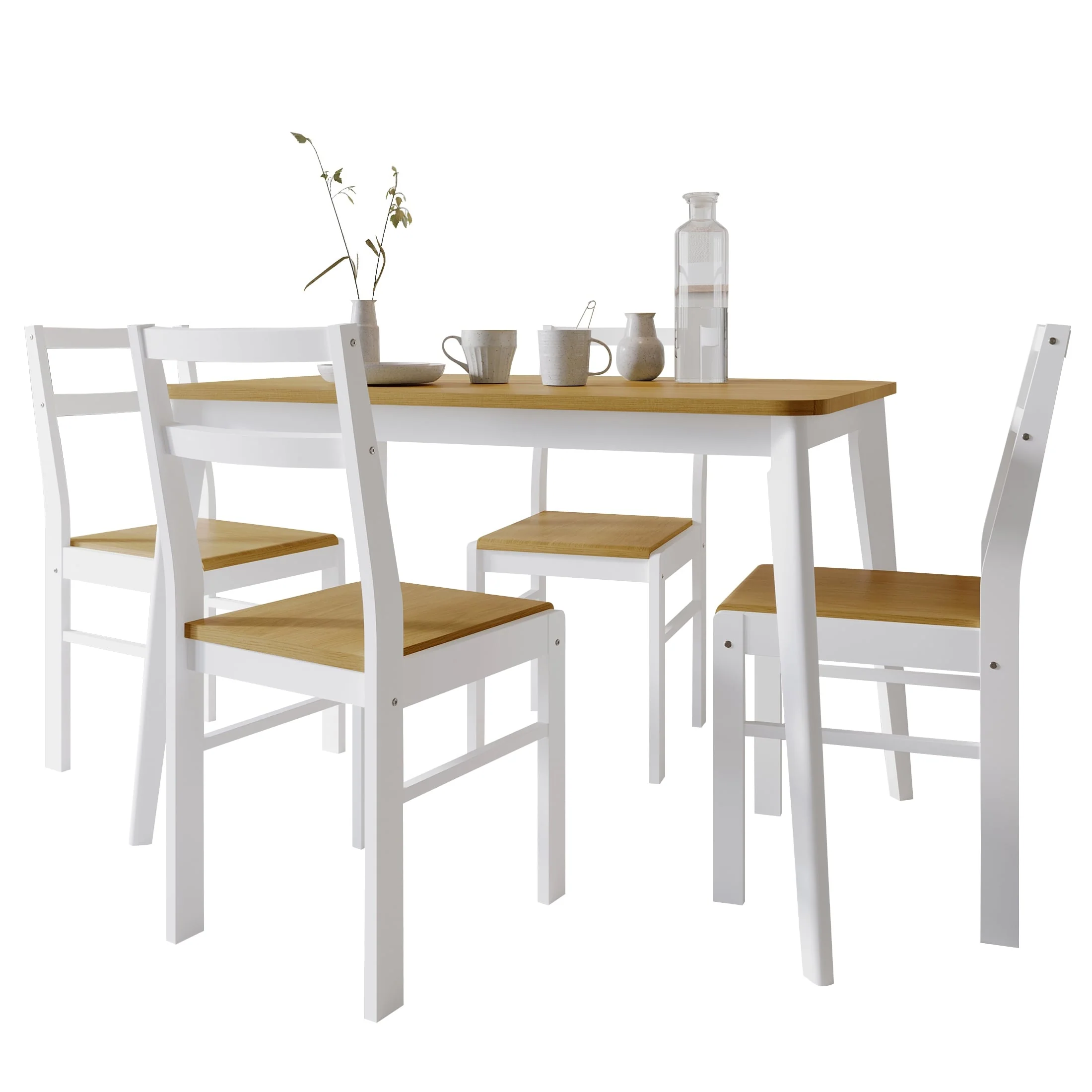 CraftPorch Classic Two-tone 5-piece Dining Set