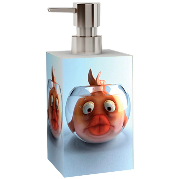 Bad-Accessoire-Set »Goldfisch«, Orange, Rechteckig
