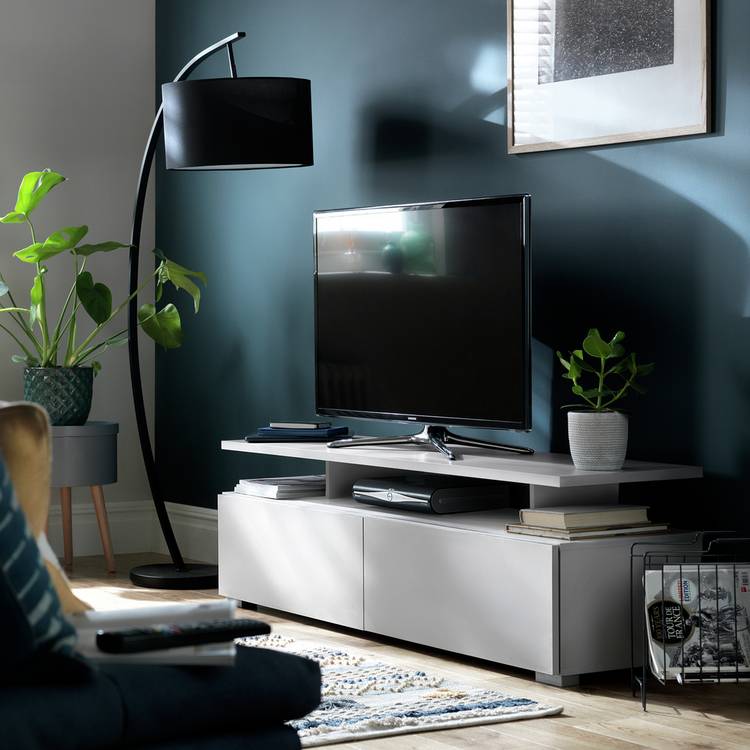 Habitat Floating Top TV Unit - White