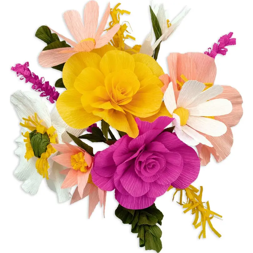 Bastelset Krepppapier Blumen