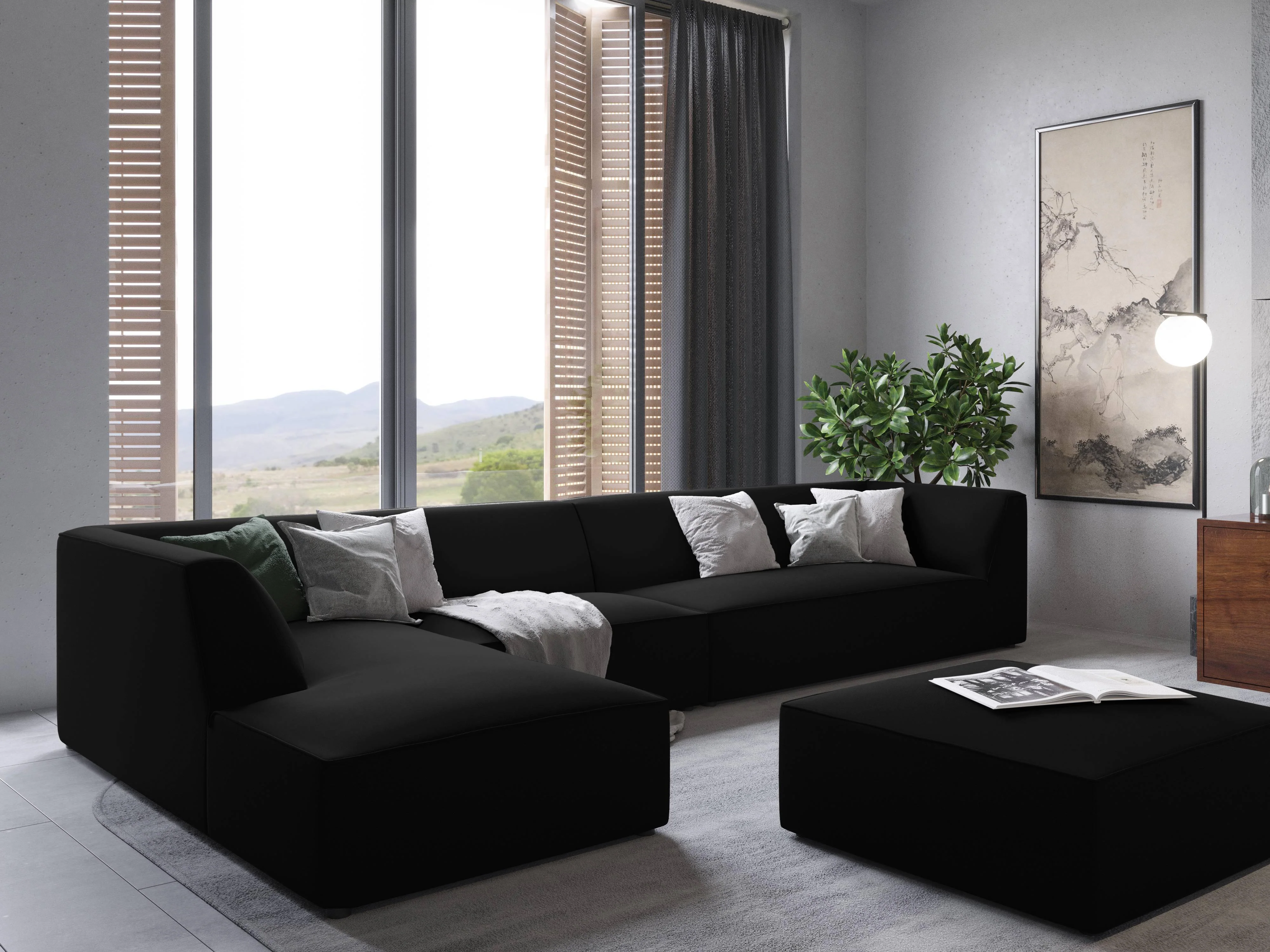Hoekbank Sao velvet links
