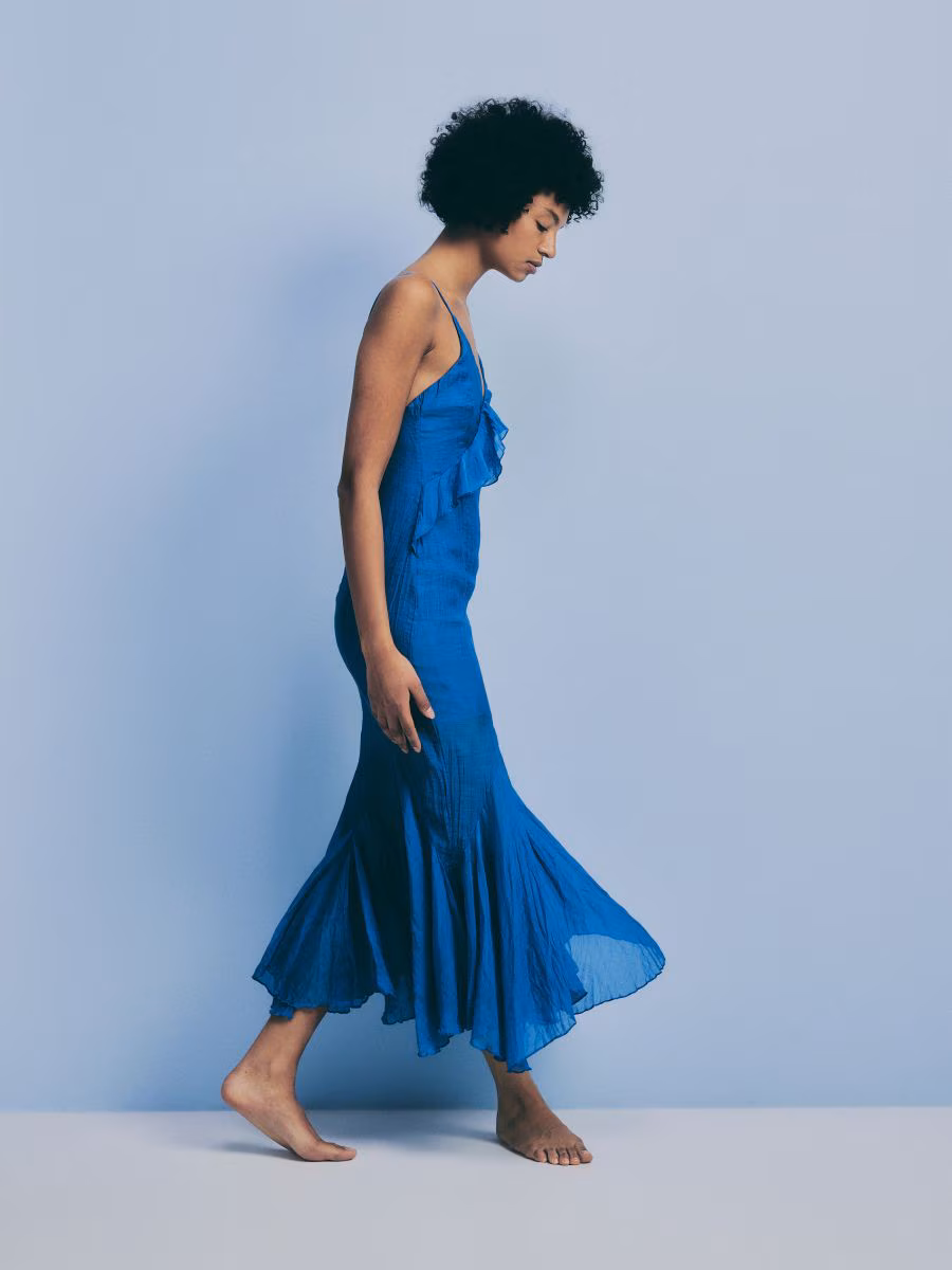Maxi Dress With Frills