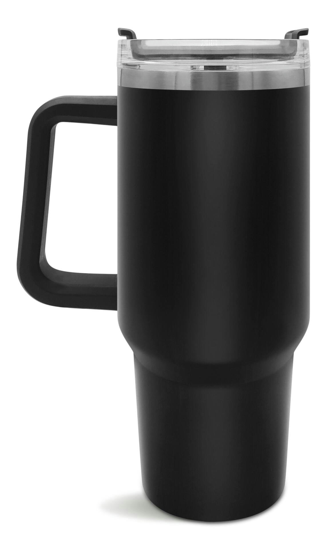CFL BC Lions Team Logo Jumbo Insulated Tumbler with Handle, For CFL Football Fans/Collectors, 40-oz
