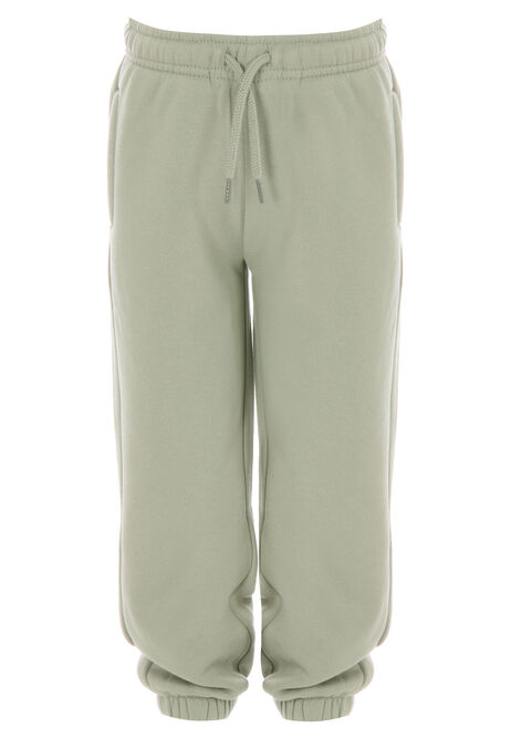 Younger Boys Light Green Cotton Rich Joggers
