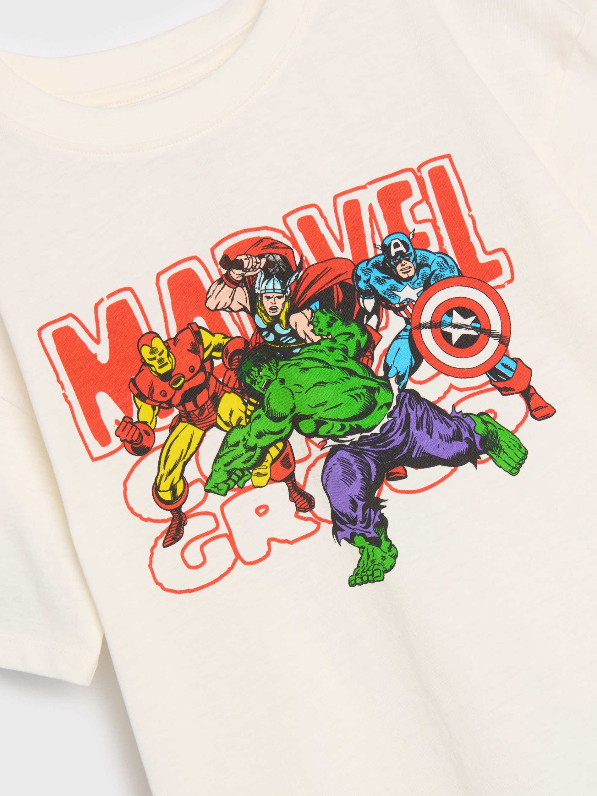 Bawełniana koszulka z krótkim rękawem Marvel